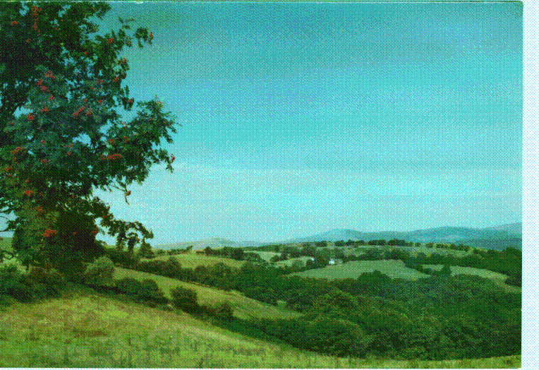 View of Welsh Hills